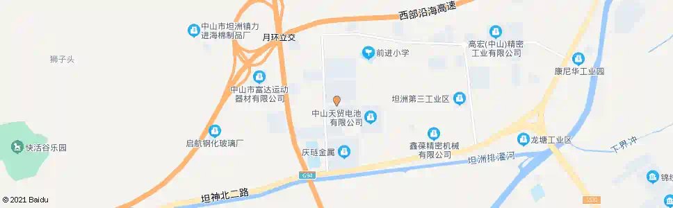 中山坦洲火炬路口_公交站地图_中山公交_妙搜公交查询2025
