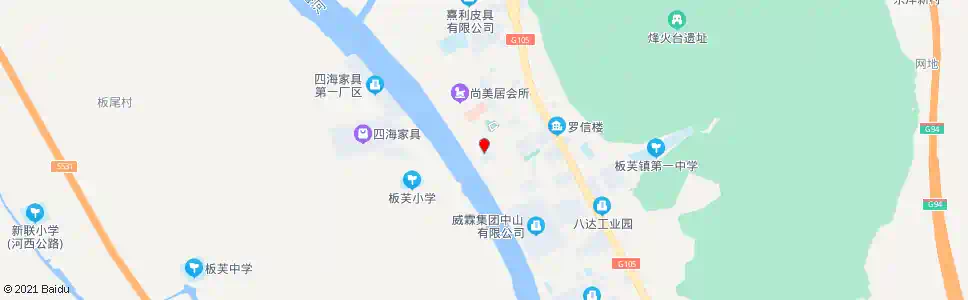 中山板芙大道_公交站地图_中山公交_妙搜公交查询2025