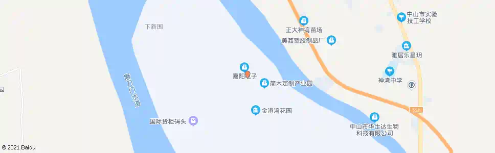 中山大排中路_公交站地图_中山公交_妙搜公交查询2025