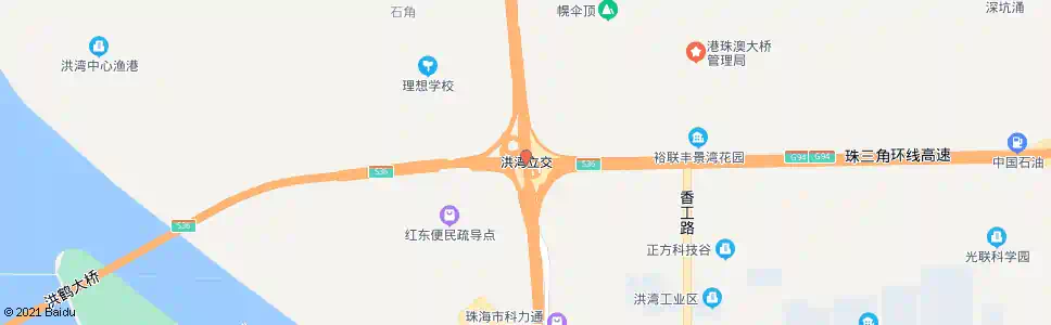 珠海洪湾路口_公交站地图_珠海公交_妙搜公交查询2025