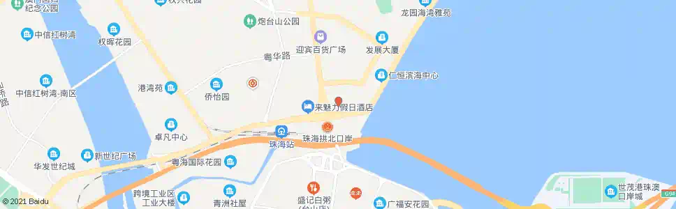 珠海口岸广场东_公交站地图_珠海公交_妙搜公交查询2025