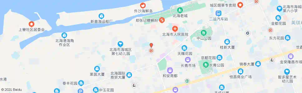 北海三中路口_公交站地图_北海公交_妙搜公交查询2025