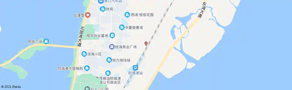 防城港珠沙港_公交站地图_防城港公交_妙搜公交查询2025