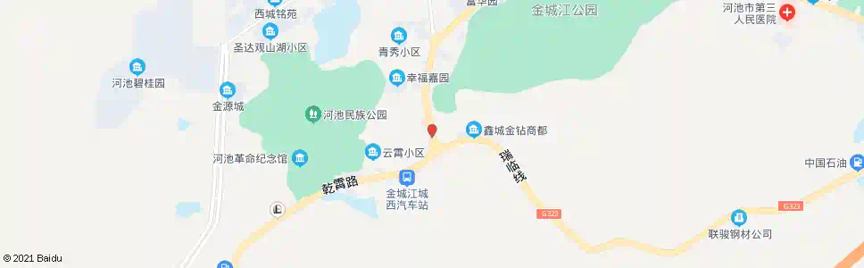 河池人民厂路口_公交站地图_河池公交_妙搜公交查询2025