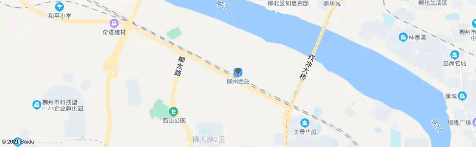 柳州二桥西_公交站地图_柳州公交_妙搜公交查询2025