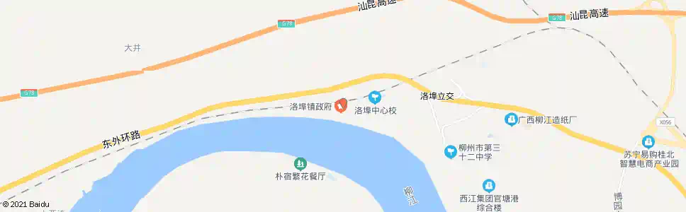 柳州洛埠镇政府_公交站地图_柳州公交_妙搜公交查询2025