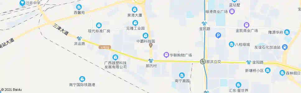 南宁那历龙锦路口_公交站地图_南宁公交_妙搜公交查询2025