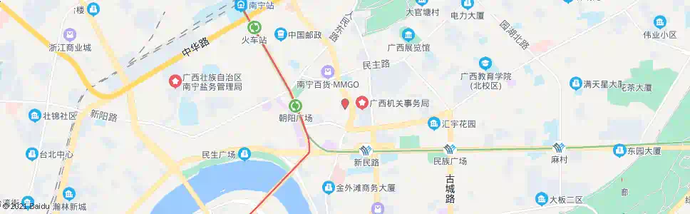 南宁民乐友爱路口_公交站地图_南宁公交_妙搜公交查询2025