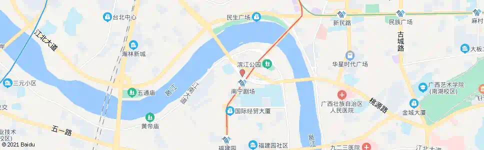 南宁北大桥南_公交站地图_南宁公交_妙搜公交查询2025
