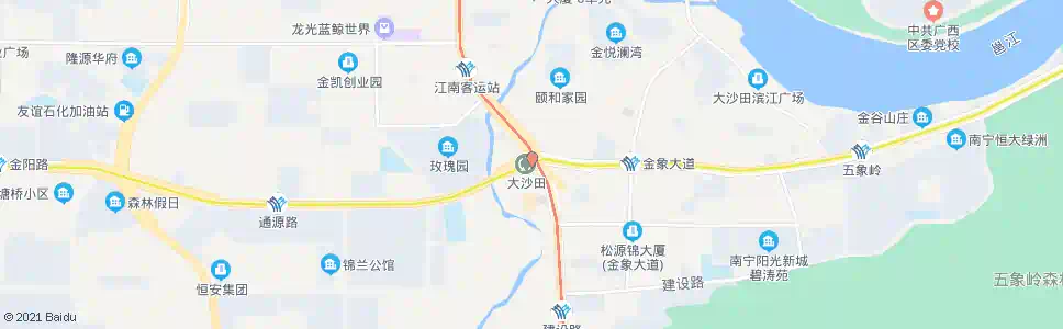 南宁大沙田公交站_公交站地图_南宁公交_妙搜公交查询2025