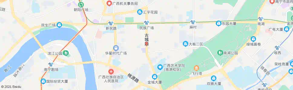 南宁古城星湖路口_公交站地图_南宁公交_妙搜公交查询2025
