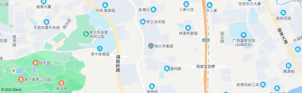 南宁凤岭恒大苹果园_公交站地图_南宁公交_妙搜公交查询2025