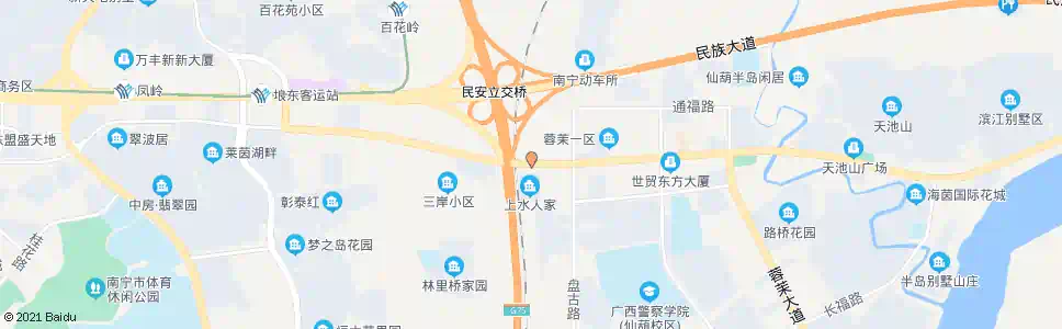 南宁上水人家_公交站地图_南宁公交_妙搜公交查询2025