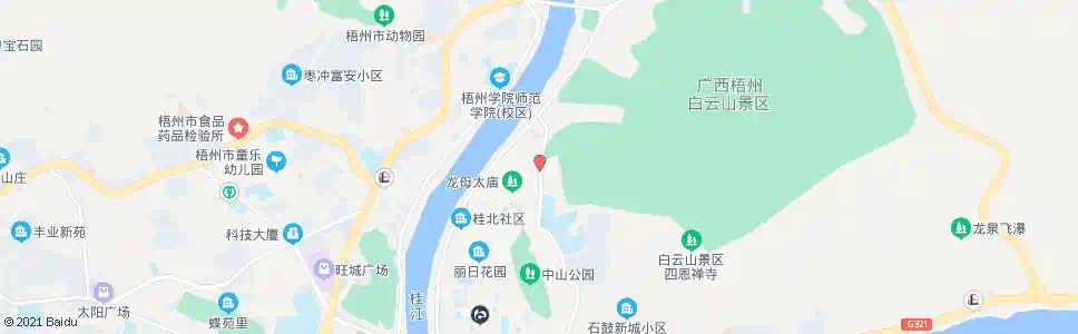 梧州白云山公园_公交站地图_梧州公交_妙搜公交查询2025