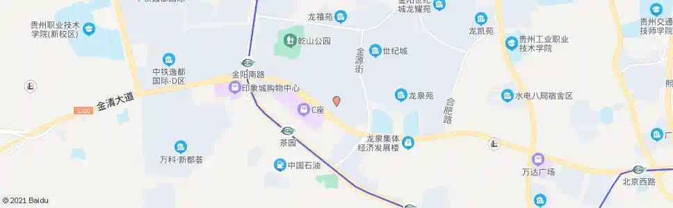 贵阳龙祥苑街口_公交站地图_贵阳公交_妙搜公交查询2025
