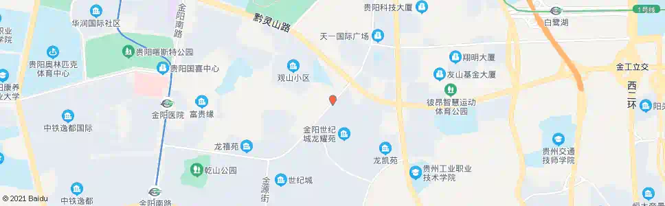 贵阳龙泉苑街(东)_公交站地图_贵阳公交_妙搜公交查询2025
