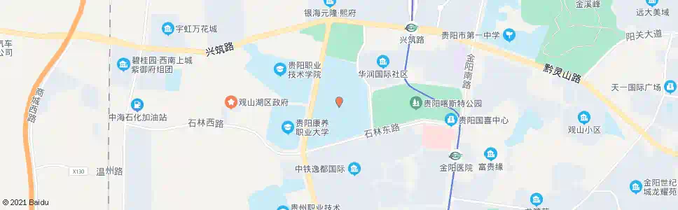 贵阳奥体中心_公交站地图_贵阳公交_妙搜公交查询2025