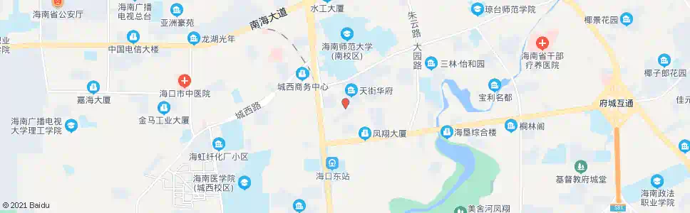 海口康馨花园_公交站地图_海口公交_妙搜公交查询2025