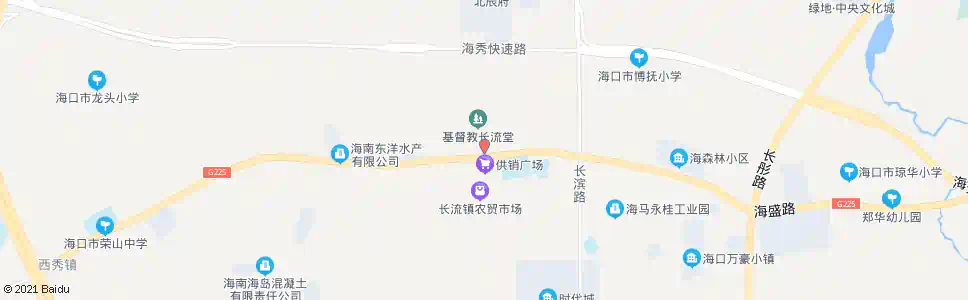 海口长流镇_公交站地图_海口公交_妙搜公交查询2025