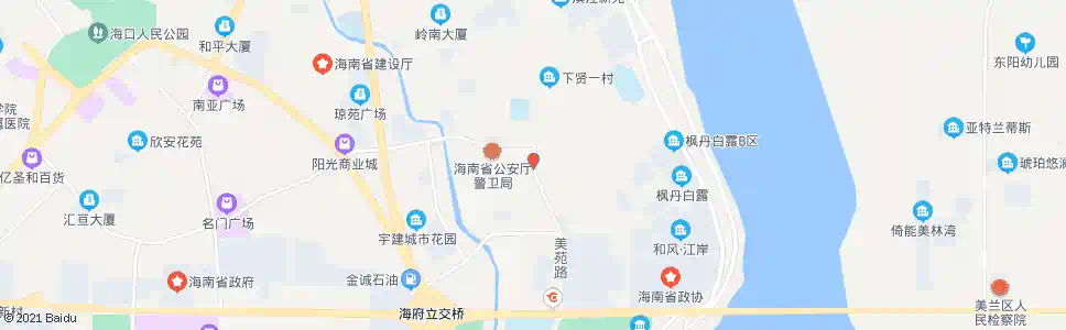 海口美苑市场_公交站地图_海口公交_妙搜公交查询2025