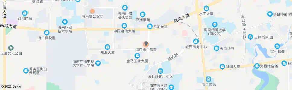 海口市中医院_公交站地图_海口公交_妙搜公交查询2025