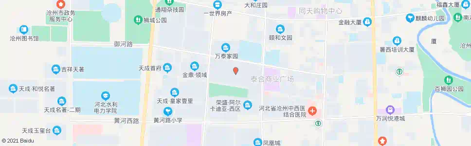 沧州天成郡府_公交站地图_沧州公交_妙搜公交查询2025