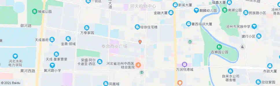 沧州朝阳小区_公交站地图_沧州公交_妙搜公交查询2025