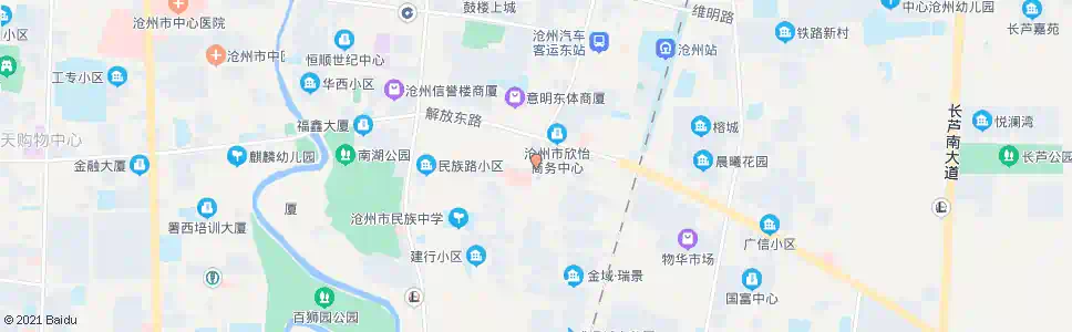 沧州黄鹤楼_公交站地图_沧州公交_妙搜公交查询2025