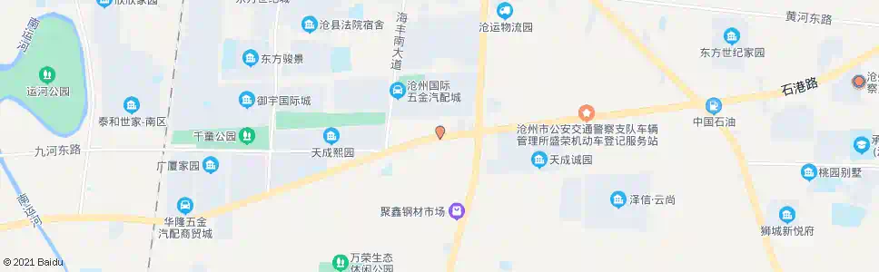 沧州长芦大道路口_公交站地图_沧州公交_妙搜公交查询2025