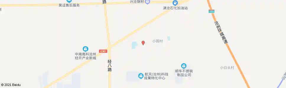 沧州小园_公交站地图_沧州公交_妙搜公交查询2025