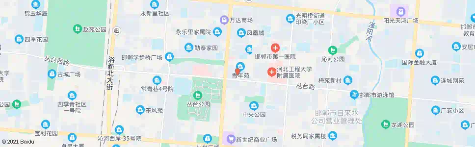 邯郸青年影院_公交站地图_邯郸公交_妙搜公交查询2025