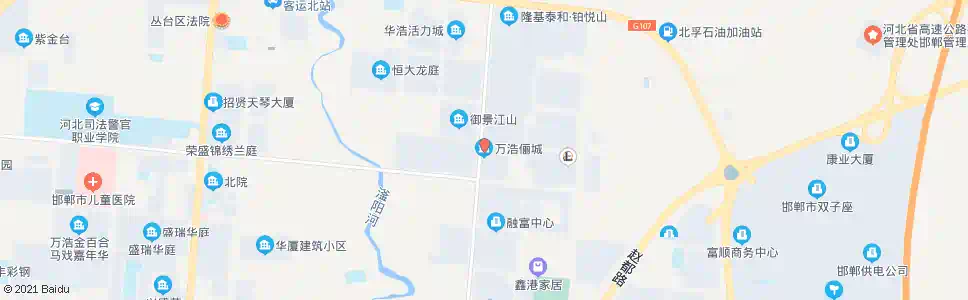 邯郸万浩郦城_公交站地图_邯郸公交_妙搜公交查询2025