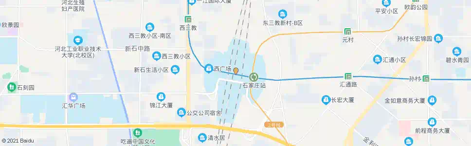 石家庄河心岛南_公交站地图_石家庄公交_妙搜公交查询2025