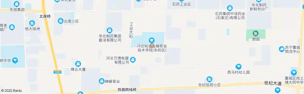 石家庄轨道学院南门_公交站地图_石家庄公交_妙搜公交查询2025