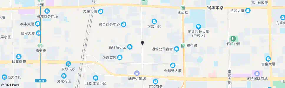 石家庄平安槐中路口_公交站地图_石家庄公交_妙搜公交查询2025