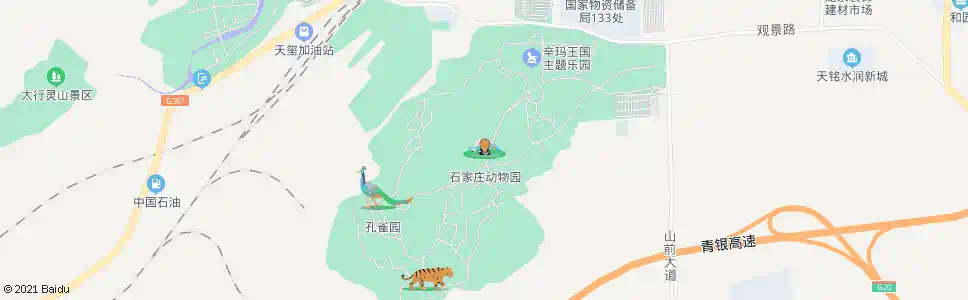 石家庄动物园_公交站地图_石家庄公交_妙搜公交查询2025