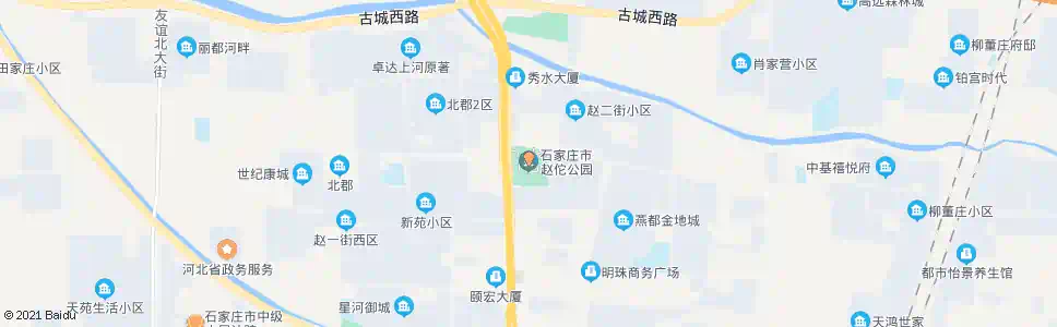 石家庄赵佗公园(赵陵铺)_公交站地图_石家庄公交_妙搜公交查询2025