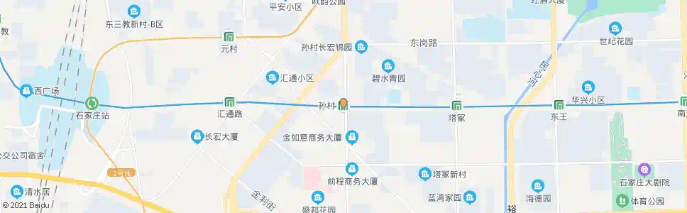石家庄孙村_公交站地图_石家庄公交_妙搜公交查询2025