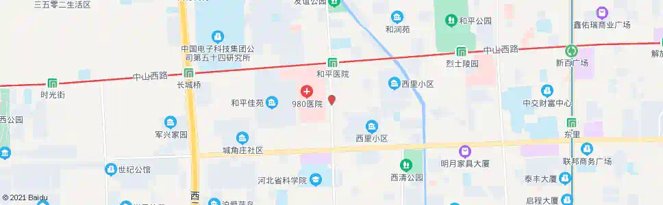 石家庄长青路西口_公交站地图_石家庄公交_妙搜公交查询2025
