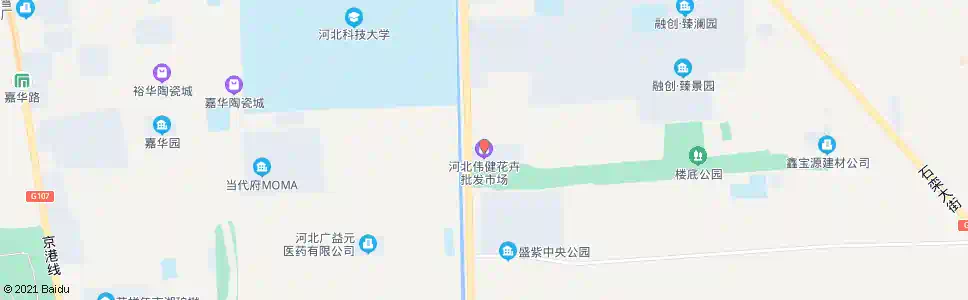 石家庄花卉市场_公交站地图_石家庄公交_妙搜公交查询2025