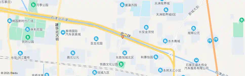 石家庄北二环谈固大街口_公交站地图_石家庄公交_妙搜公交查询2025
