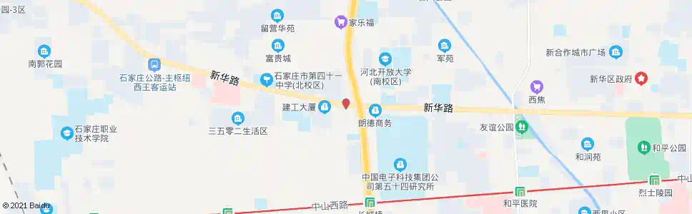 石家庄西二环新华路口_公交站地图_石家庄公交_妙搜公交查询2025