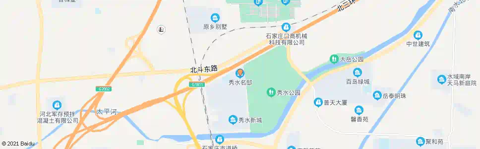 石家庄秀水名邸北_公交站地图_石家庄公交_妙搜公交查询2025