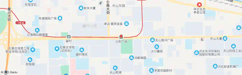 石家庄火炬广场站_公交站地图_石家庄公交_妙搜公交查询2025