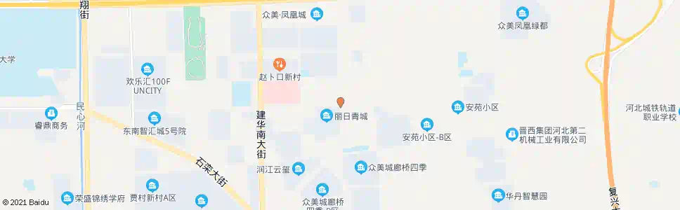 石家庄丽日青城_公交站地图_石家庄公交_妙搜公交查询2025