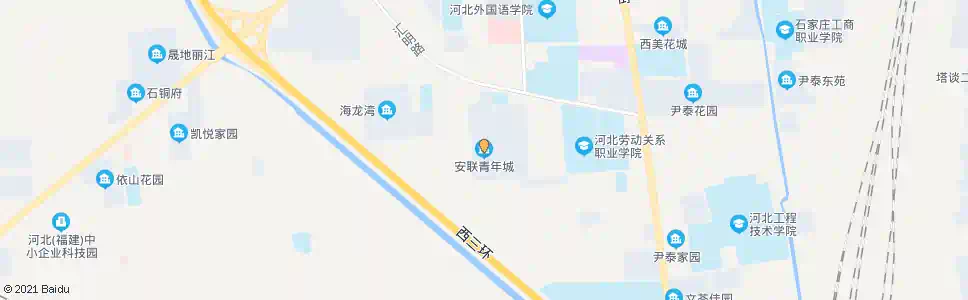 石家庄安联青年城_公交站地图_石家庄公交_妙搜公交查询2025
