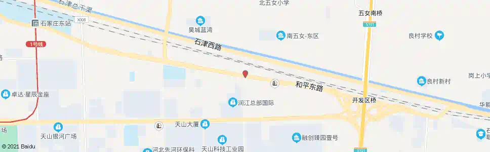 石家庄南五女桥_公交站地图_石家庄公交_妙搜公交查询2025