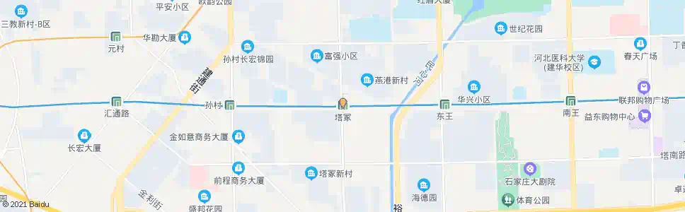 石家庄塔冢_公交站地图_石家庄公交_妙搜公交查询2025