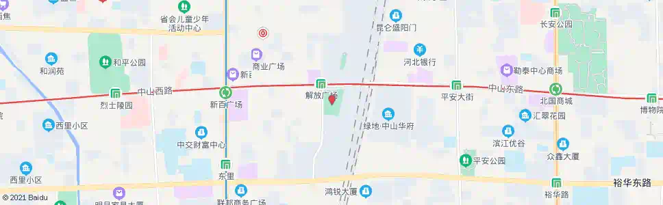 石家庄解放广场(人保石家庄公司)_公交站地图_石家庄公交_妙搜公交查询2025