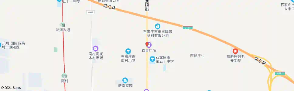 石家庄南杨庄_公交站地图_石家庄公交_妙搜公交查询2025